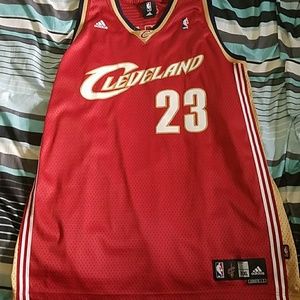 adidas, Shirts, Throwback Cleveland Cavaliers Lebron James Jersey